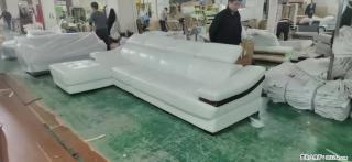 【大厂仿真皮沙发】实木框架，高回弹海绵45密度。全新包装，质量非常好，3.6米右贵妃 - 张家界28生活网 zjj.28life.com