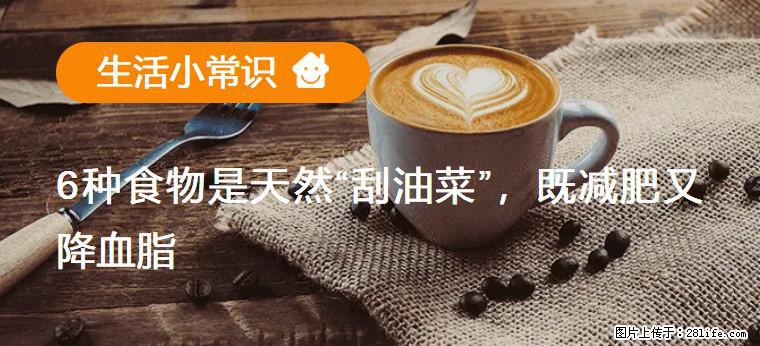 【生活小常识】6种食物是天然“刮油菜”,既减肥又降血脂 - 张家界生活资讯 - 张家界28生活网 zjj.28life.com